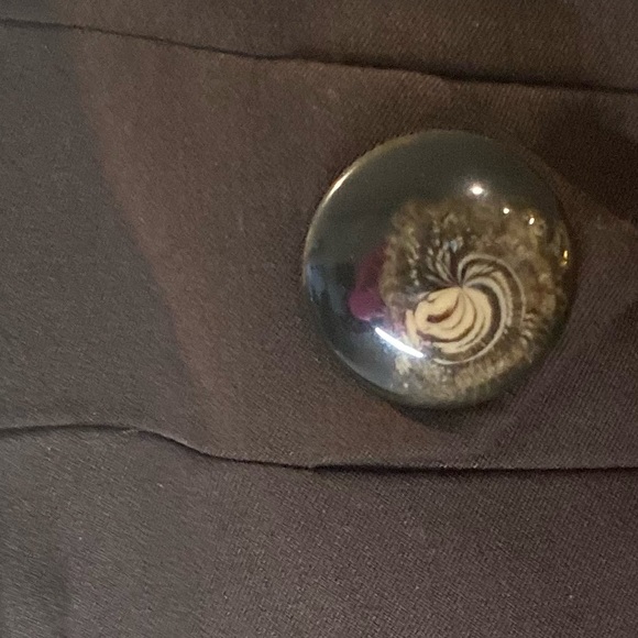 Bianca Nygard Petite Brown Skirt with Large Buttons EUC Size 14 - Picture 4 of 6